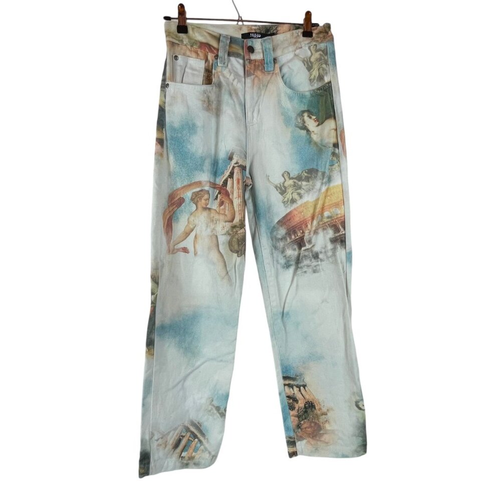 Jaded London Skate Fit Renaissance Print Jeans 28 Mens Street‎ Wear Hip Hop